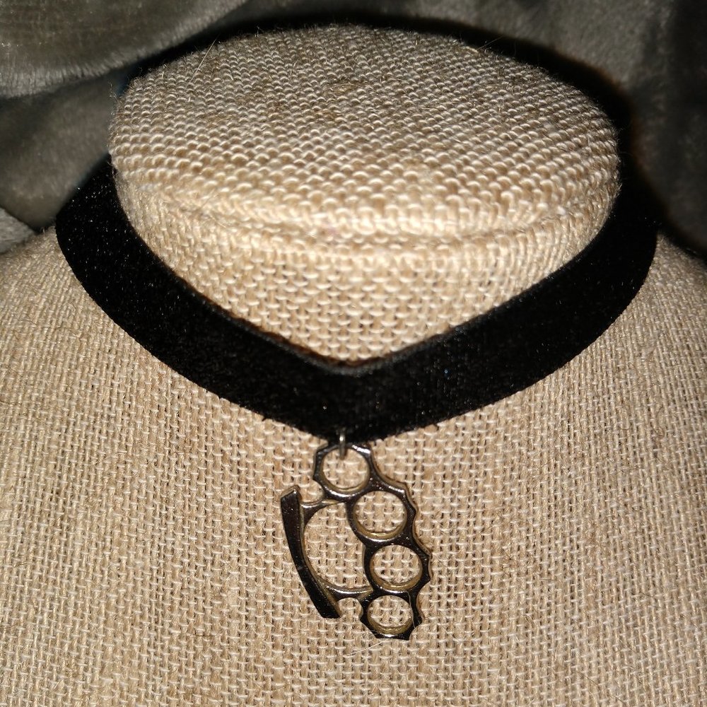 Brass Knuckles Choker